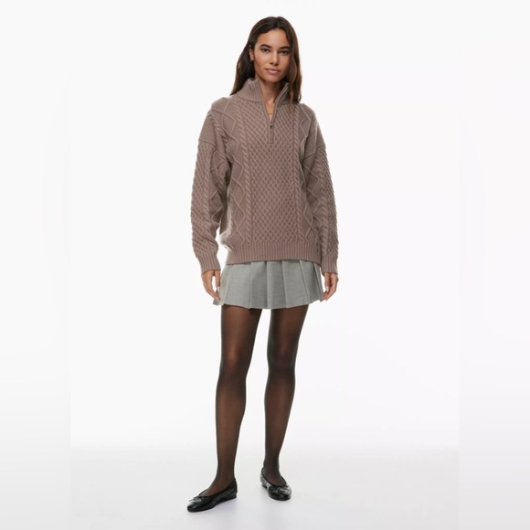 Sunday Best Peggy Turtleneck 1/4 Zip Sweater - Picture 1 of 10